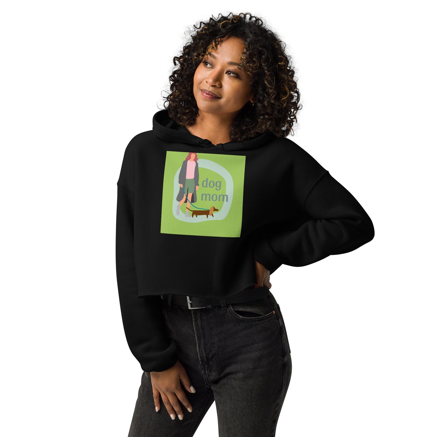 Sudadera corta con capucha