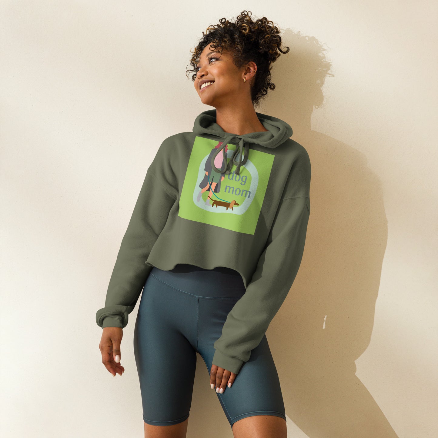 Sudadera corta con capucha