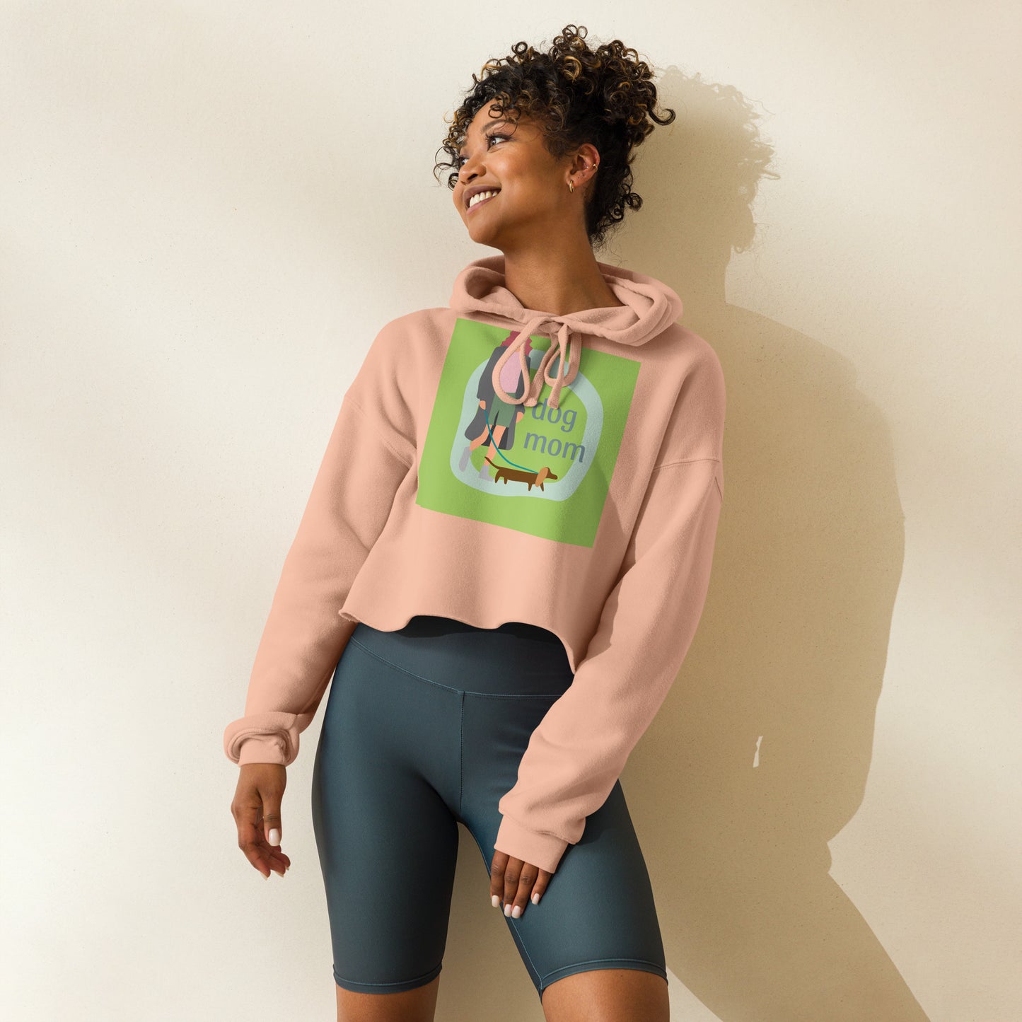Sudadera corta con capucha