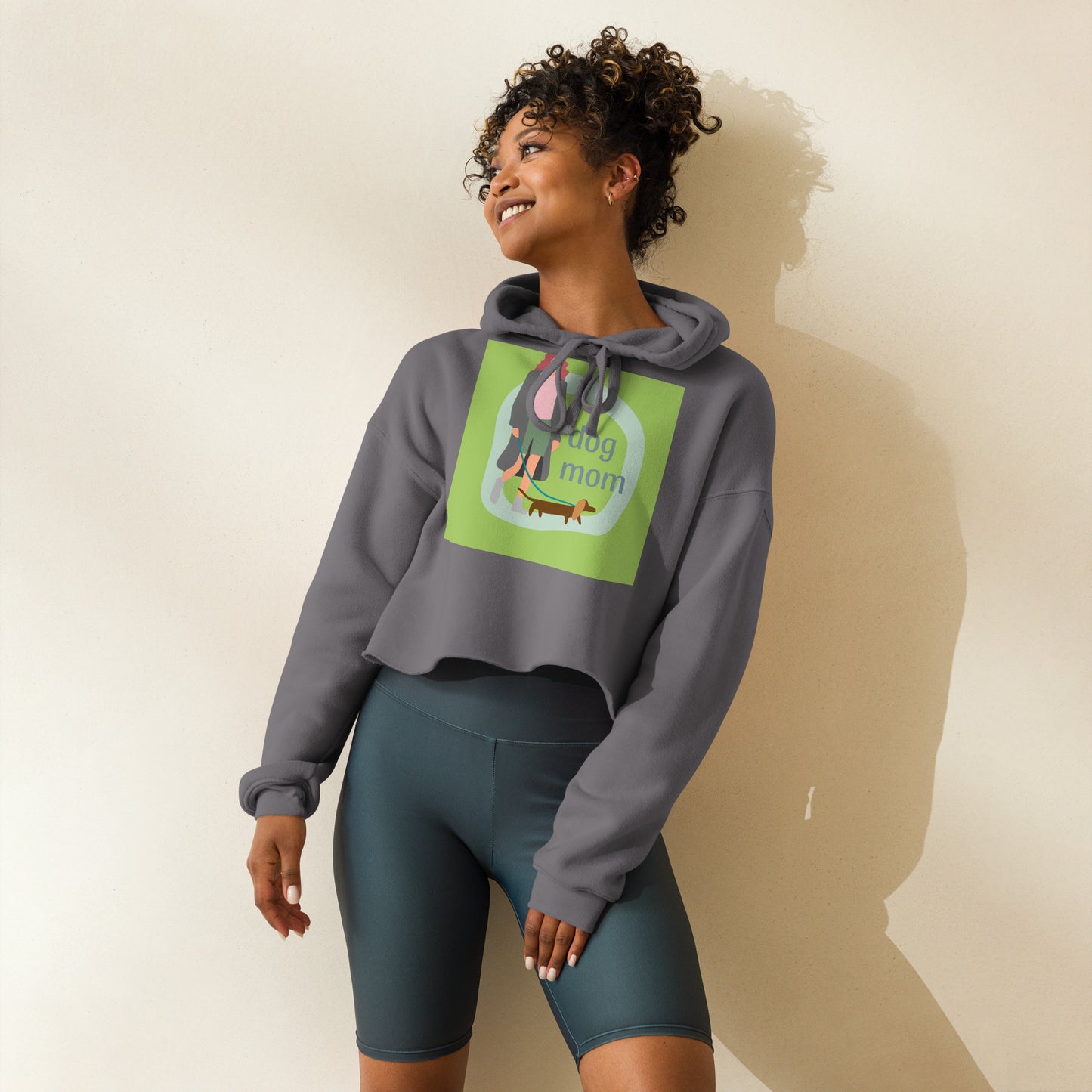 Sudadera corta con capucha